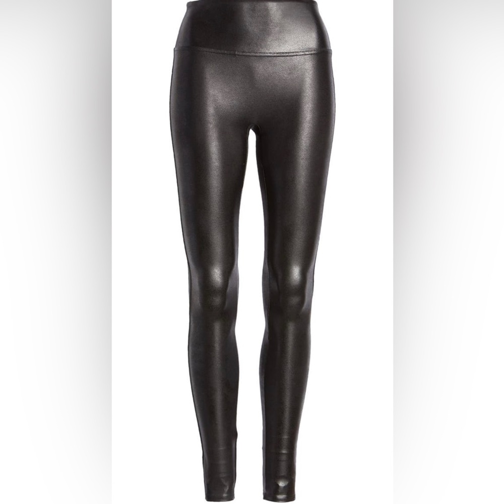NWOT SPANX Faux Leather Leggings size XL